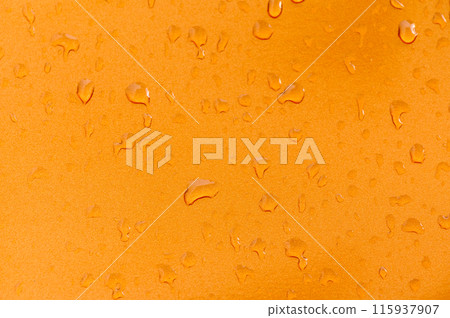 Background - raindrops on the metal surface of a modern car 2 115937907