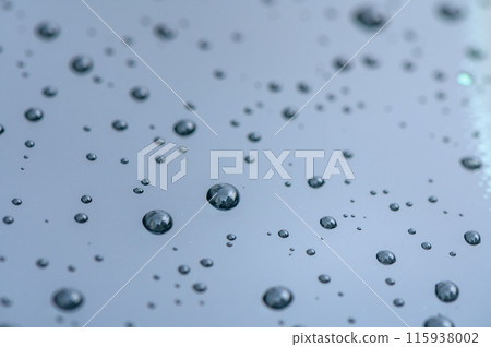 Water Drops on Car Windshield on Gloomy Day 1 115938002