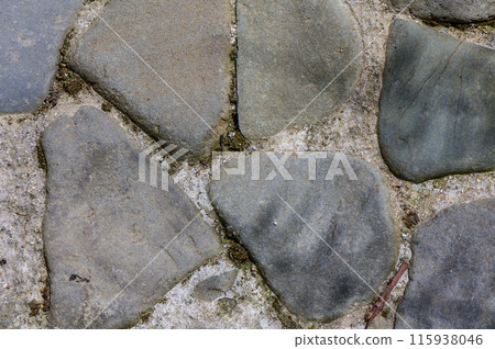 old wall of stone shell rock of arbitrary shape.3 115938046