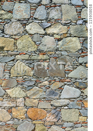 Background of stone wall texture 1 115938058