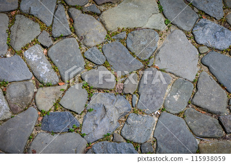 Old brick wall from a stone 2 115938059