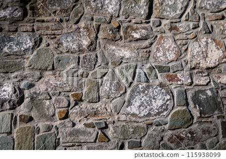 Stone Veneers, cladding wall made of stacked slabs of natural rocks 1 115938099
