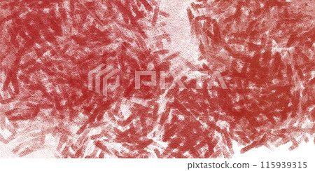 Red bold acrylic watercolour charcoal ink hand drawn illustration lines abstract 115939315