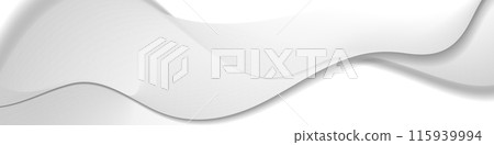 Abstract white grey smooth waves minimal elegant background 115939994