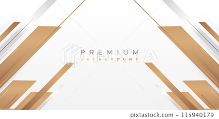 Luxury White and Gold Background with Golden Lines and Paper Cut Style. Premium Gray and Gold Background for Award, Nomination, Ceremony, Formal Invitation or Certificate Design Luxury White and Gold Background with Golden Lines and Paper Cut Style. Premium Gray and Gold Background for Award, Nomination, Ceremony, Formal Invitation or Certificate Design 115940179