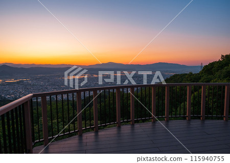 Nishizao Park Observation Plaza, evening view 115940755