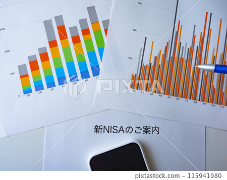 新的 NISA、圖表和智慧型手機 新的 NISA、圖表和智慧型手機 115941980