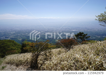 赤城山鍋割山,從山頂附近眺望前橋,2024年5月14日 赤城山鍋割山,從山頂附近眺望前橋,2024年5月14日 115942979