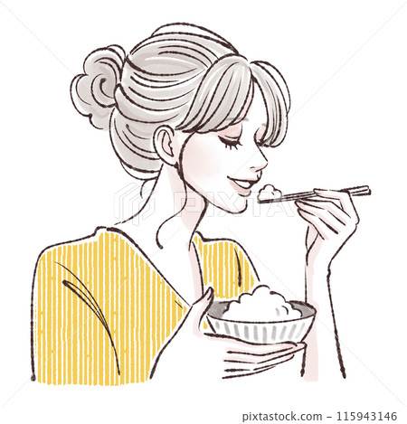 Illustration material of women and girls 115943146