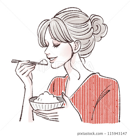 Illustration material of women and girls 115943147