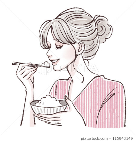 婦女和女孩插畫素材 115943149