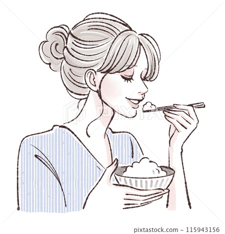 Illustration material of women and girls Illustration material of women and girls 115943156