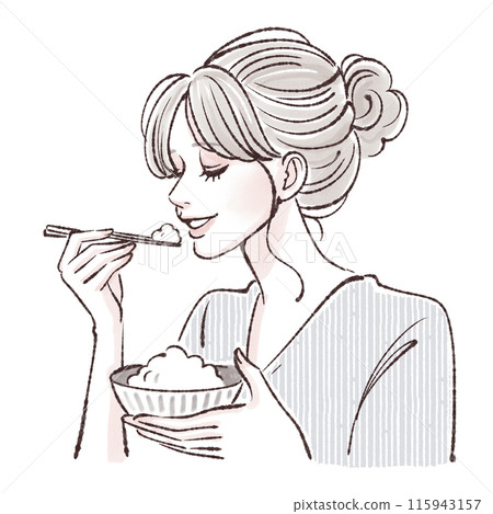 Illustration material of women and girls 115943157