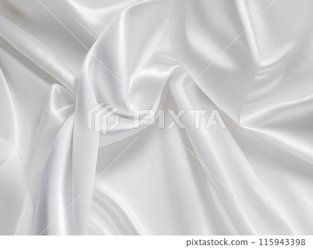 Beautiful white silk background material 115943398