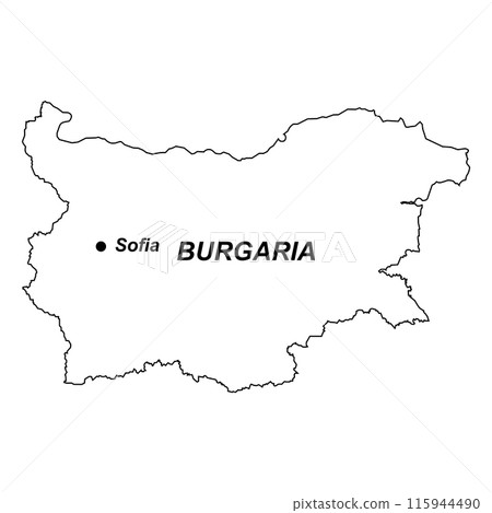 Bulgaria map icon Bulgaria map icon 115944490