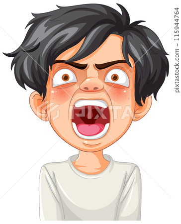 Shocked and Angry Expression Shocked and Angry Expression 115944764