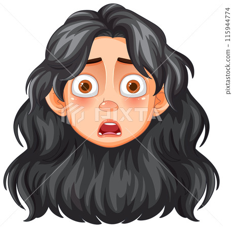 Surprised Expression with Wide Eyes 115944774