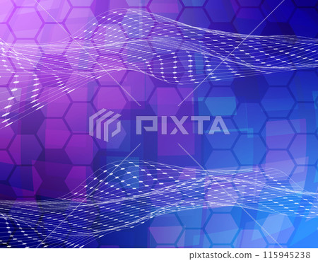 插畫資料：科技網路空間背景素材紫色4 115945238