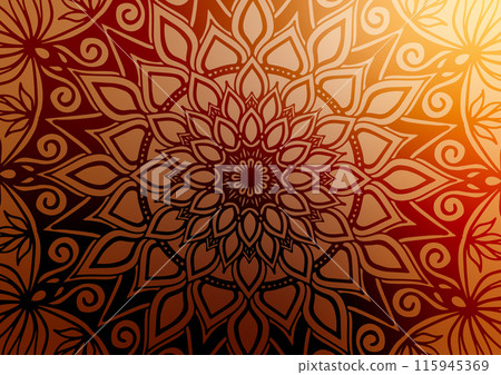 Premium luxury mandala pattern beautiful background Premium luxury mandala pattern beautiful background 115945369