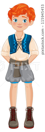 Young Boy in Traditional Outfit 115945453