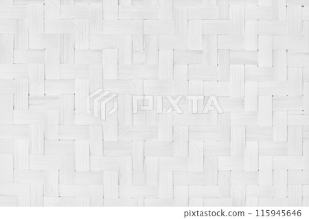 Old bamboo weaving pattern, woven rattan mat texture for background and design art work. 115945646