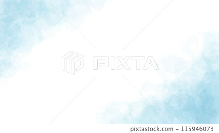 Watercolor texture banner background material Turquoise blue 16:9 Watercolor texture banner background material Turquoise blue 16:9 115946073