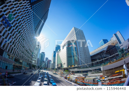 Osaka Station Ultra-wide fisheye shot Osaka Station Ultra-wide fisheye shot 115946448