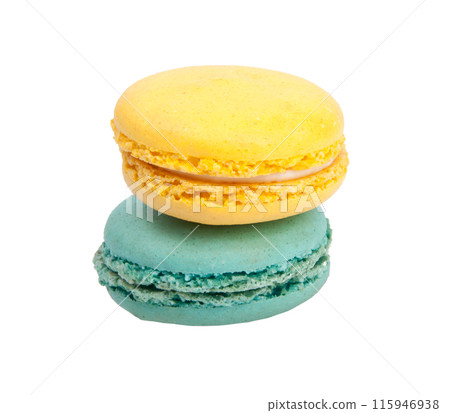 macaroon isolated on the white background macaroon isolated on the white background 115946938