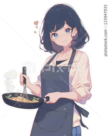 Woman cooking Woman cooking 115947035