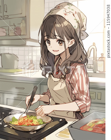 Woman cooking 115947038