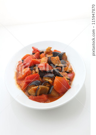 中國風味炒茄子番茄 115947870