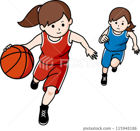 打籃球的女孩 115948186