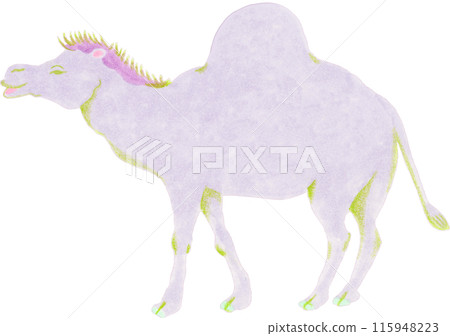 Camel hand-drawn illustration 115948223