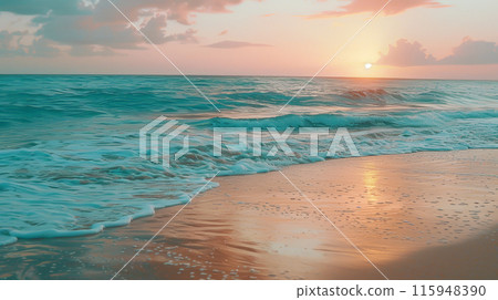 beach, ocean, sunset 115948390