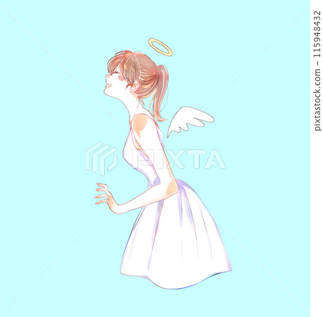 天使形象的女人 天使形象的女人 115948432