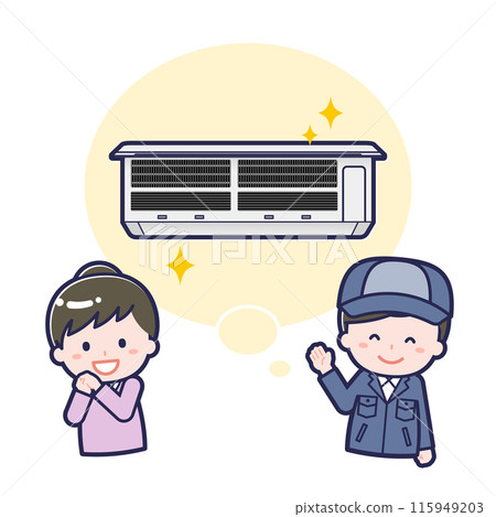 Air conditioner cleaning_clean, new, filter 115949203