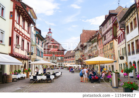 Stein am Rhein Old Town/Rathaus Square [Switzerland] 115949627