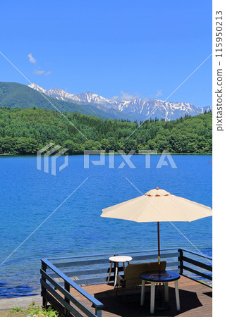 初夏的青木湖和白馬三山 115950213