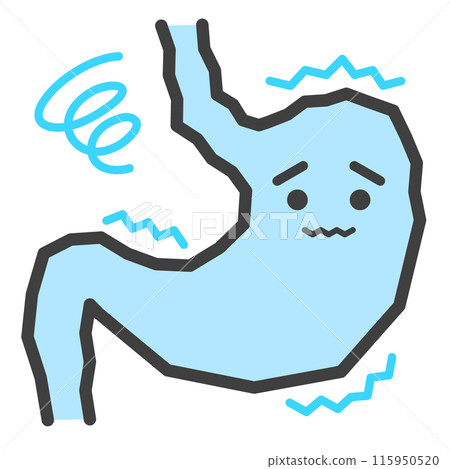 胃病的圖標說明 胃病的圖標說明 115950520
