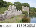 Butrint lake salt lagoon in Albania 115950638