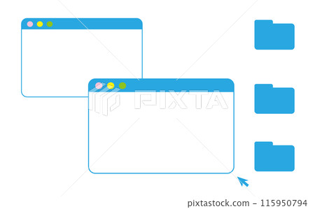 Browser frame design material set Browser frame design material set 115950794