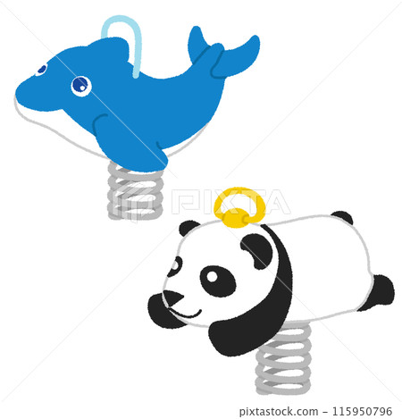 Illustration of spring toy Illustration of spring toy 115950796