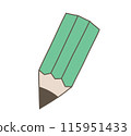 Green pencil 115951433