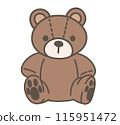 Bear stuffed toy 115951472