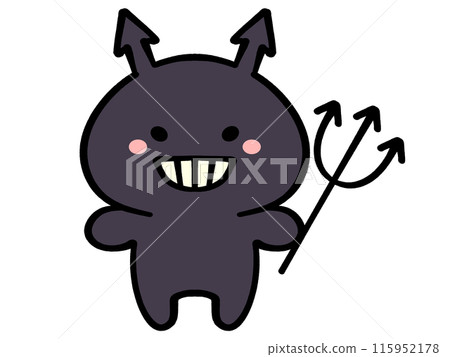 Illustration material of a devil character 115952178