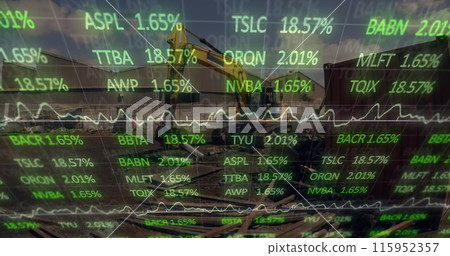 Image of data processing over rubbish dump 115952357