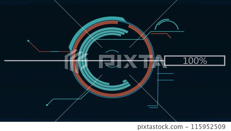 Image of data processing over scope scanning Image of data processing over scope scanning 115952509