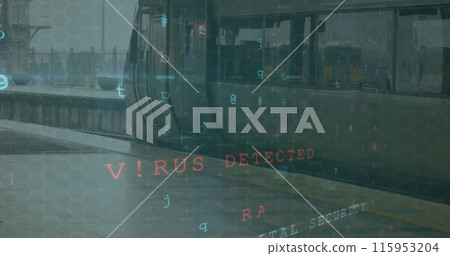 Image of data processing over train 115953204