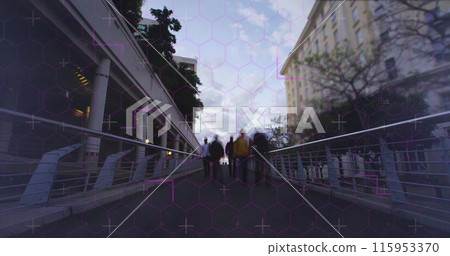 Image of data processing over bridge Image of data processing over bridge 115953370