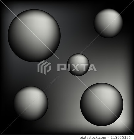 Modern abstract 3D circle geometric background 115955335